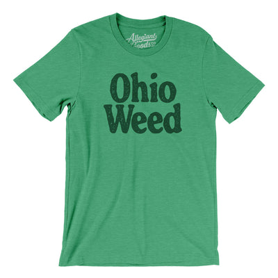 Ohio Weed Men/Unisex T-Shirt-Heather Kelly-Allegiant Goods Co. Vintage Sports Apparel