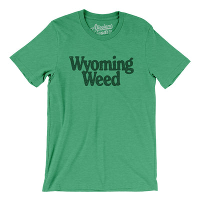 Wyoming Weed Men/Unisex T-Shirt-Heather Kelly-Allegiant Goods Co. Vintage Sports Apparel