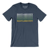 Salt Lake City Repeat Men/Unisex T-Shirt-Heather Navy-Allegiant Goods Co. Vintage Sports Apparel