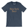 New York Beer Men/Unisex T-Shirt-Heather Navy-Allegiant Goods Co. Vintage Sports Apparel