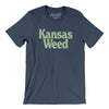 Kansas Weed Men/Unisex T-Shirt-Heather Navy-Allegiant Goods Co. Vintage Sports Apparel