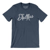 Dallas Tx Overprinted Men/Unisex T-Shirt-Heather Navy-Allegiant Goods Co. Vintage Sports Apparel