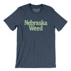 Nebraska Weed Men/Unisex T-Shirt-Heather Navy-Allegiant Goods Co. Vintage Sports Apparel