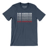 Los Angeles Repeat Men/Unisex T-Shirt-Heather Navy-Allegiant Goods Co. Vintage Sports Apparel