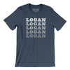 Logan Repeat Men/Unisex T-Shirt-Heather Navy-Allegiant Goods Co. Vintage Sports Apparel