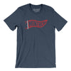 Montréal Pennant Men/Unisex T-Shirt-Heather Navy-Allegiant Goods Co. Vintage Sports Apparel