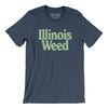 Illinois Weed Men/Unisex T-Shirt-Heather Navy-Allegiant Goods Co. Vintage Sports Apparel