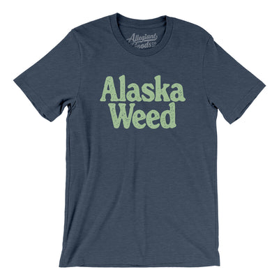 Alaska Weed Men/Unisex T-Shirt-Heather Navy-Allegiant Goods Co. Vintage Sports Apparel