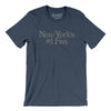 New York's Number 1 Fan Men/Unisex T-Shirt-Heather Navy-Allegiant Goods Co. Vintage Sports Apparel