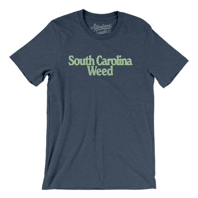 South Carolina Weed Men/Unisex T-Shirt-Heather Navy-Allegiant Goods Co. Vintage Sports Apparel