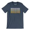 Morgantown Repeat Men/Unisex T-Shirt-Heather Navy-Allegiant Goods Co. Vintage Sports Apparel