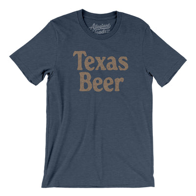 Texas Beer Men/Unisex T-Shirt-Heather Navy-Allegiant Goods Co. Vintage Sports Apparel