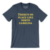 There's No Place Like North Carolina Men/Unisex T-Shirt-Heather Navy-Allegiant Goods Co. Vintage Sports Apparel