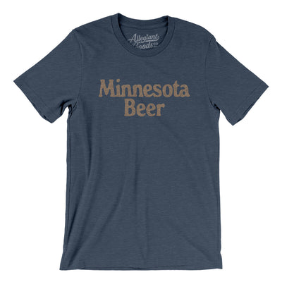 Minnesota Beer Men/Unisex T-Shirt-Heather Navy-Allegiant Goods Co. Vintage Sports Apparel