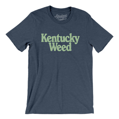 Kentucky Weed Men/Unisex T-Shirt-Heather Navy-Allegiant Goods Co. Vintage Sports Apparel