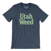 Utah Weed Men/Unisex T-Shirt-Heather Navy-Allegiant Goods Co. Vintage Sports Apparel