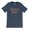 Denver Beer Men/Unisex T-Shirt-Heather Navy-Allegiant Goods Co. Vintage Sports Apparel