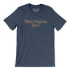 West Virginia Beer Men/Unisex T-Shirt-Heather Navy-Allegiant Goods Co. Vintage Sports Apparel