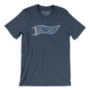 Tennessee Pennant Men/Unisex T-Shirt-Heather Navy-Allegiant Goods Co. Vintage Sports Apparel