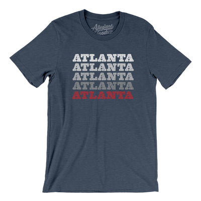 Atlanta Repeat Men/Unisex T-Shirt-Heather Navy-Allegiant Goods Co. Vintage Sports Apparel