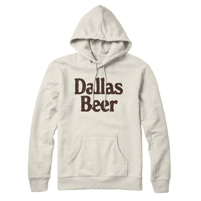 Dallas Beer Hoodie-Heather Oatmeal-Allegiant Goods Co. Vintage Sports Apparel