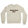 Rhode Island Beer Midweight French Terry Crewneck Sweatshirt-Heather Oatmeal-Allegiant Goods Co. Vintage Sports Apparel