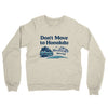 Don't Move To Honolulu Midweight French Terry Crewneck Sweatshirt-Heather Oatmeal-Allegiant Goods Co. Vintage Sports Apparel