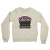 Mt. Rainier National Park Badge Midweight French Terry Crewneck Sweatshirt-Heather Oatmeal-Allegiant Goods Co. Vintage Sports Apparel