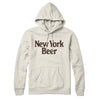 New York Beer Hoodie-Heather Oatmeal-Allegiant Goods Co. Vintage Sports Apparel