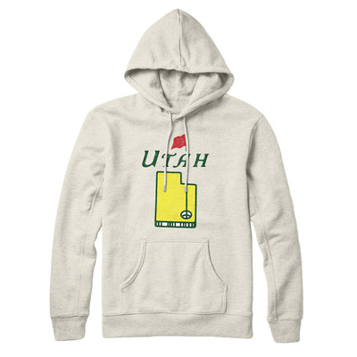 Utah Golf Hoodie-Heather Oatmeal-Allegiant Goods Co. Vintage Sports Apparel