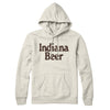 Indiana Beer Hoodie-Heather Oatmeal-Allegiant Goods Co. Vintage Sports Apparel