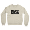 Kansas State Shape Text Midweight French Terry Crewneck Sweatshirt-Heather Oatmeal-Allegiant Goods Co. Vintage Sports Apparel