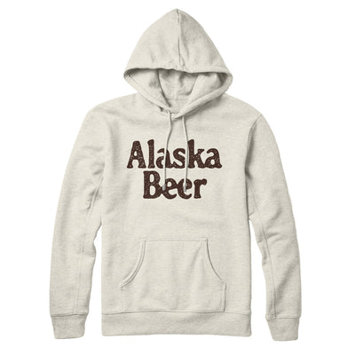 Alaska Beer Hoodie-Heather Oatmeal-Allegiant Goods Co. Vintage Sports Apparel