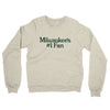 Milwaukee's Number 1 Fan Midweight French Terry Crewneck Sweatshirt-Heather Oatmeal-Allegiant Goods Co. Vintage Sports Apparel