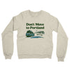 Don't Move To Portland Midweight French Terry Crewneck Sweatshirt-Heather Oatmeal-Allegiant Goods Co. Vintage Sports Apparel