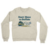 Don't Move To Buffalo Midweight French Terry Crewneck Sweatshirt-Heather Oatmeal-Allegiant Goods Co. Vintage Sports Apparel