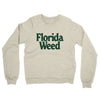 Florida Weed Midweight French Terry Crewneck Sweatshirt-Heather Oatmeal-Allegiant Goods Co. Vintage Sports Apparel