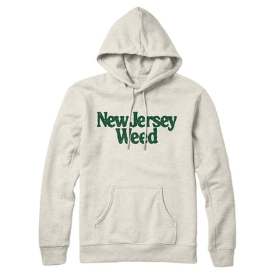 New Jersey Weed Hoodie-Heather Oatmeal-Allegiant Goods Co. Vintage Sports Apparel