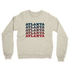 Atlanta Repeat Midweight French Terry Crewneck Sweatshirt-Heather Oatmeal-Allegiant Goods Co. Vintage Sports Apparel