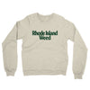 Rhode Island Weed Midweight French Terry Crewneck Sweatshirt-Heather Oatmeal-Allegiant Goods Co. Vintage Sports Apparel