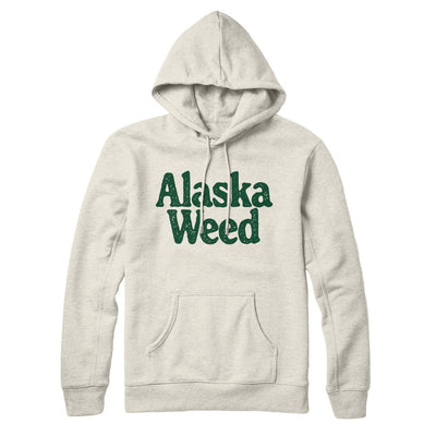 Alaska Weed Hoodie-Heather Oatmeal-Allegiant Goods Co. Vintage Sports Apparel