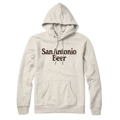 San Antonio Beer Hoodie-Heather Oatmeal-Allegiant Goods Co. Vintage Sports Apparel