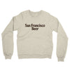 San Francisco Beer Midweight French Terry Crewneck Sweatshirt-Heather Oatmeal-Allegiant Goods Co. Vintage Sports Apparel