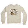 Don't Move To San Diego Midweight French Terry Crewneck Sweatshirt-Heather Oatmeal-Allegiant Goods Co. Vintage Sports Apparel