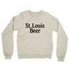 St. Louis Beer Midweight French Terry Crewneck Sweatshirt-Heather Oatmeal-Allegiant Goods Co. Vintage Sports Apparel