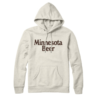 Minnesota Beer Hoodie-Heather Oatmeal-Allegiant Goods Co. Vintage Sports Apparel