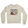 Don't Move To Baltimore Midweight French Terry Crewneck Sweatshirt-Heather Oatmeal-Allegiant Goods Co. Vintage Sports Apparel