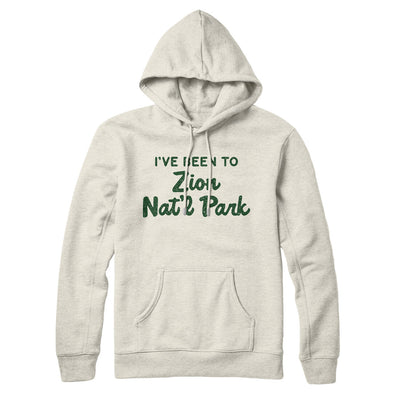 I've Been To Zion National Park Hoodie-Heather Oatmeal-Allegiant Goods Co. Vintage Sports Apparel