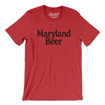 Maryland Beer Men/Unisex T-Shirt-Heather Red-Allegiant Goods Co. Vintage Sports Apparel