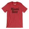 Miami Beer Men/Unisex T-Shirt-Heather Red-Allegiant Goods Co. Vintage Sports Apparel